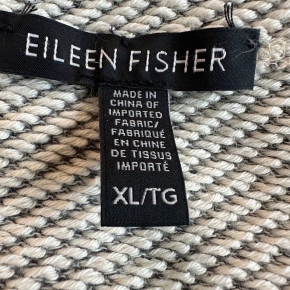 Eileen Fisher Ash Organic Cotton Twisted Terry Moto Jacket Womens XL Minimalist - Picture 4 of 16